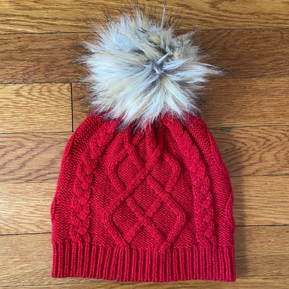 J.Crew red beanie